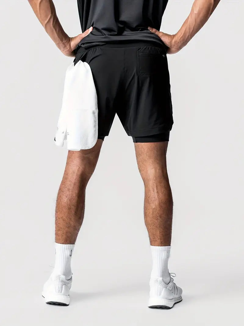 Short Dry Fit Esportivo Masculino - 2 em 1