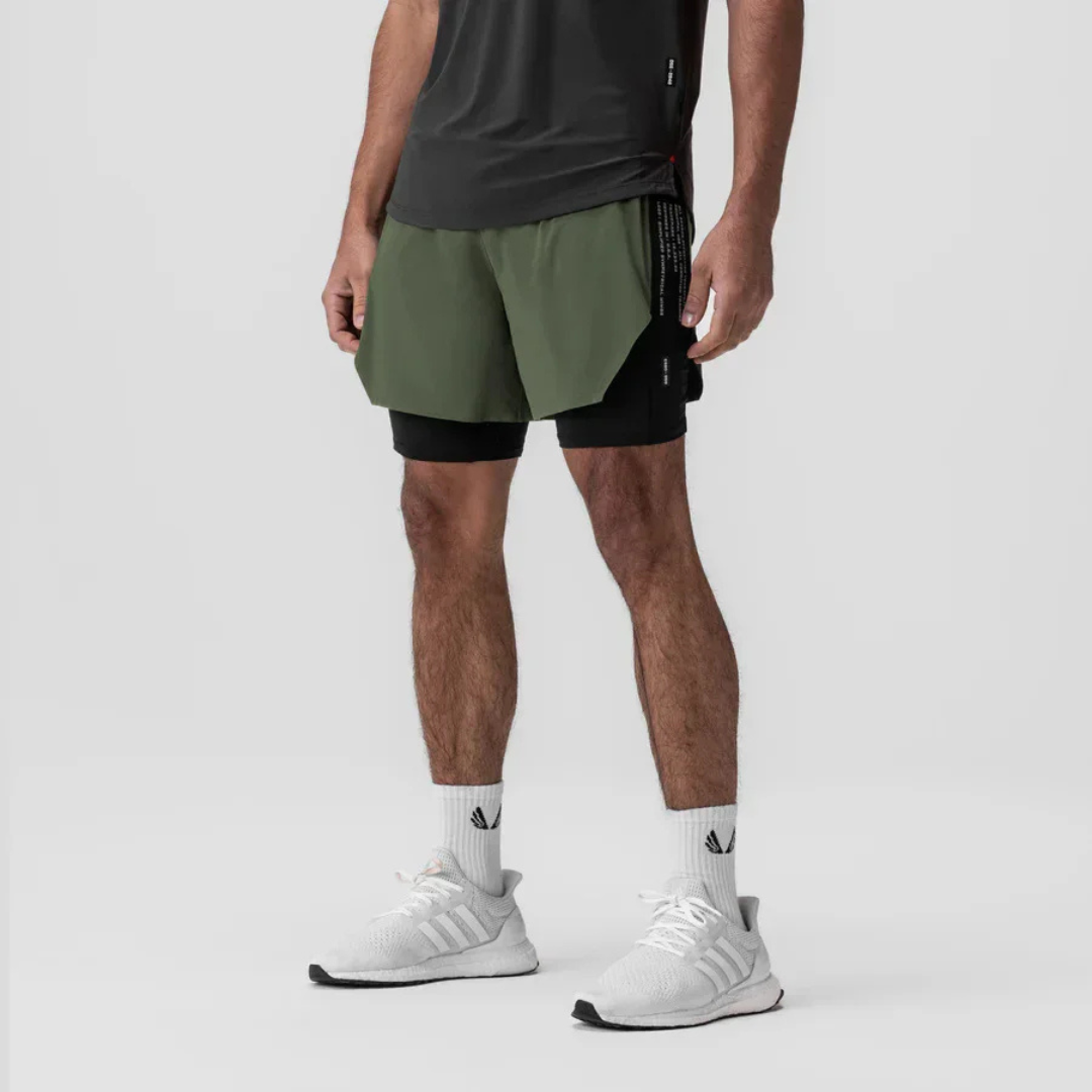 Short Esportivo Dry Fit Masculino Com Bermuda de Compressão 202