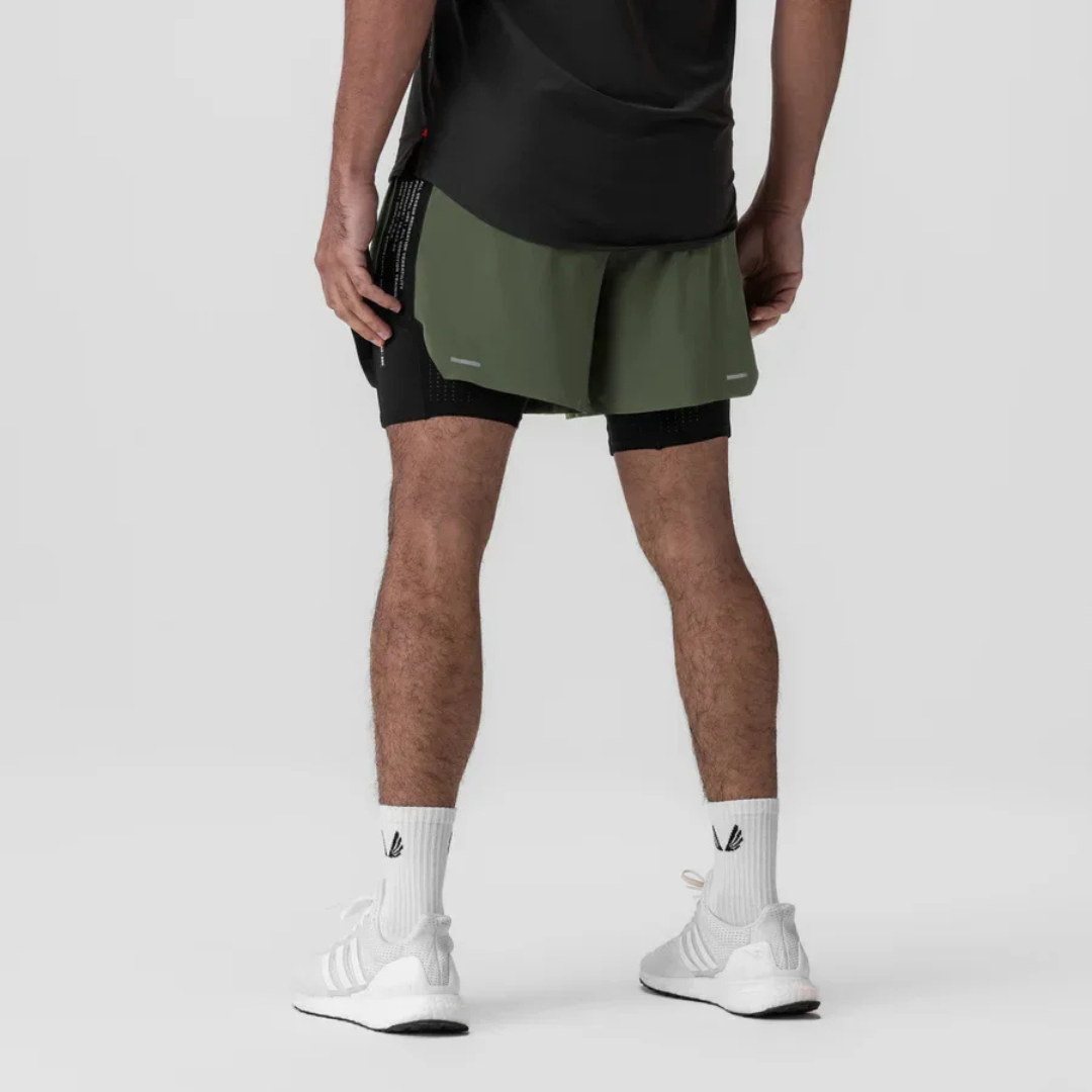 Short Esportivo Dry Fit Masculino Com Bermuda de Compressão 202