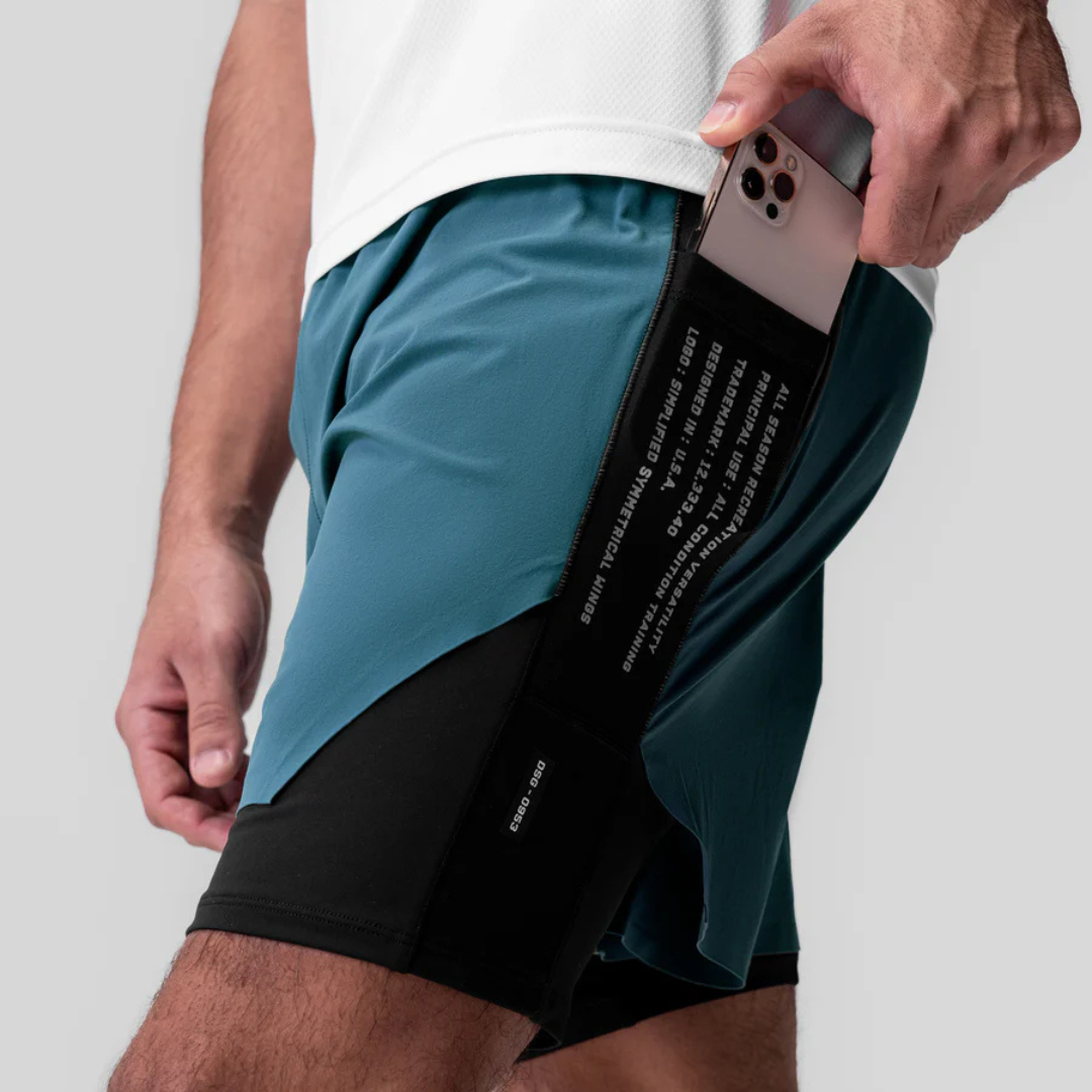 Short Esportivo Dry Fit Masculino Com Bermuda de Compressão 202