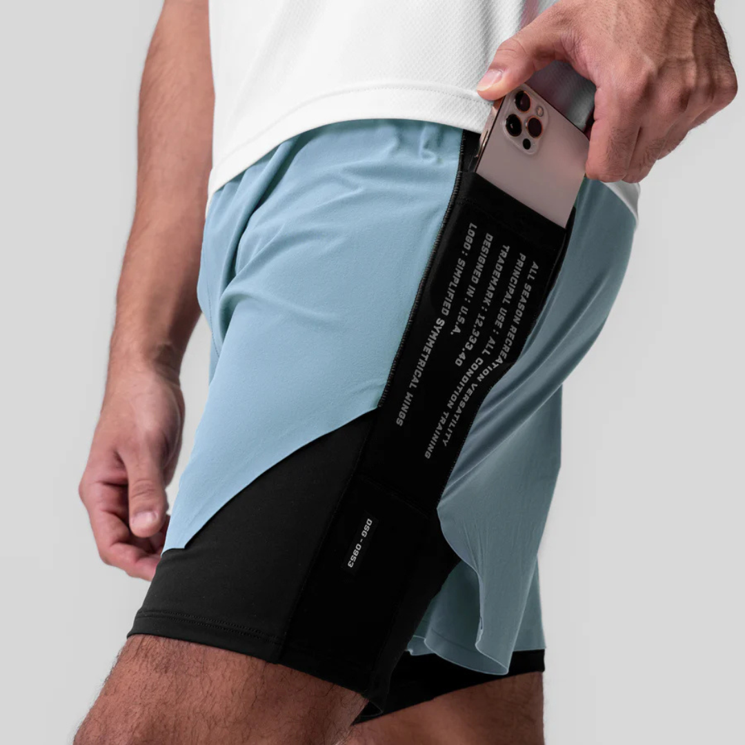 Short Esportivo Dry Fit Masculino Com Bermuda de Compressão 202