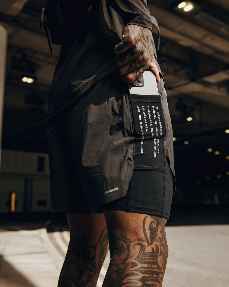 Short Esportivo Dry Fit Masculino Com Bermuda de Compressão 202