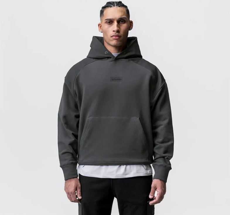 Moletom Esportivo de Algodão Masculino Com Capuz 402