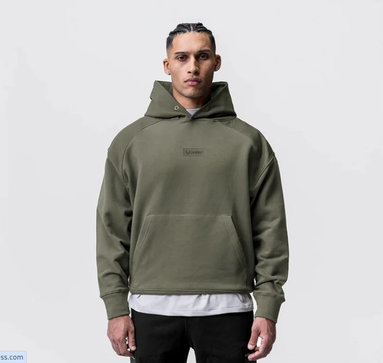 Moletom Esportivo de Algodão Masculino Com Capuz 402