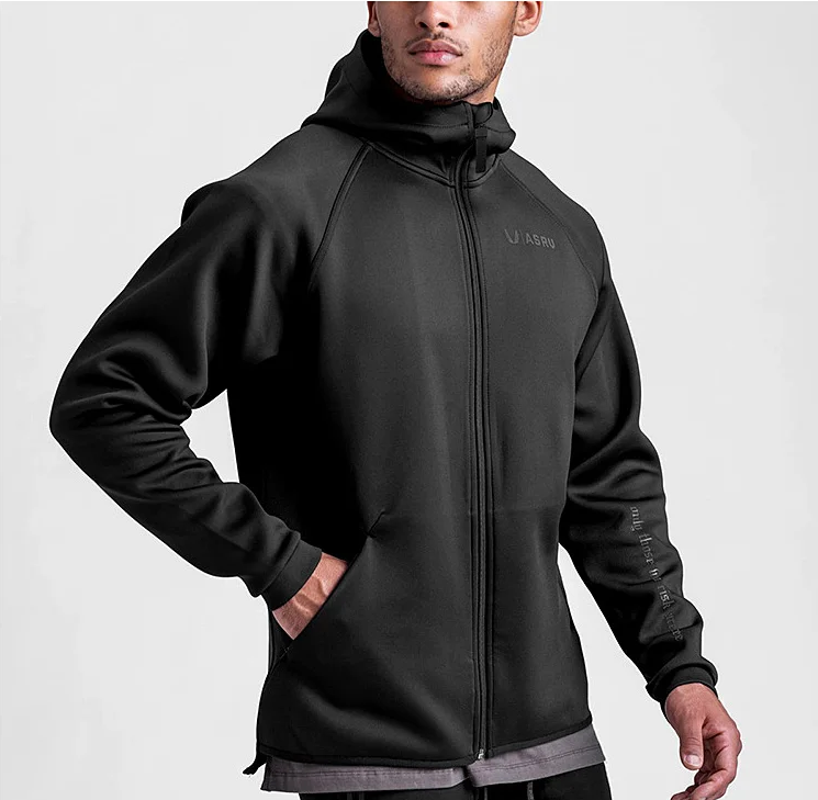 Moletom Esportivo de Algodão Masculino Com Zíper 414