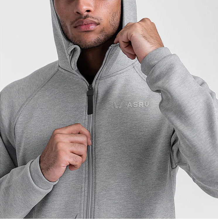 Moletom Esportivo de Algodão Masculino Com Zíper 414