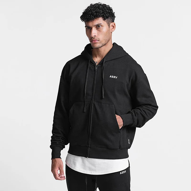 Moletom Esportivo de Algodão Masculino Com Capuz 405