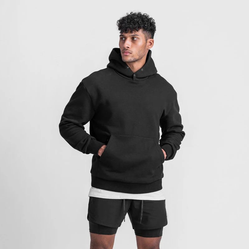 Moletom Esportivo de Algodão Masculino Com Capuz 401