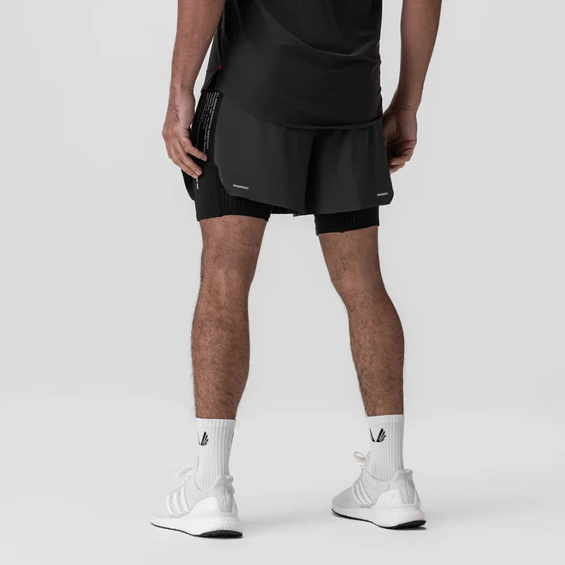 Short Esportivo Dry Fit Masculino Com Bermuda de Compressão 202