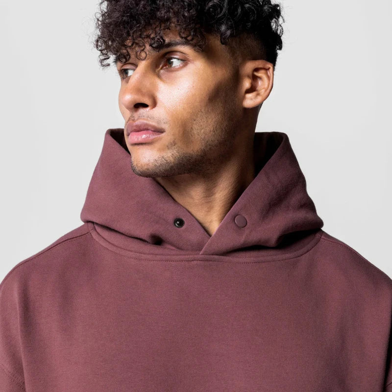Moletom Esportivo de Algodão Masculino Com Capuz 419