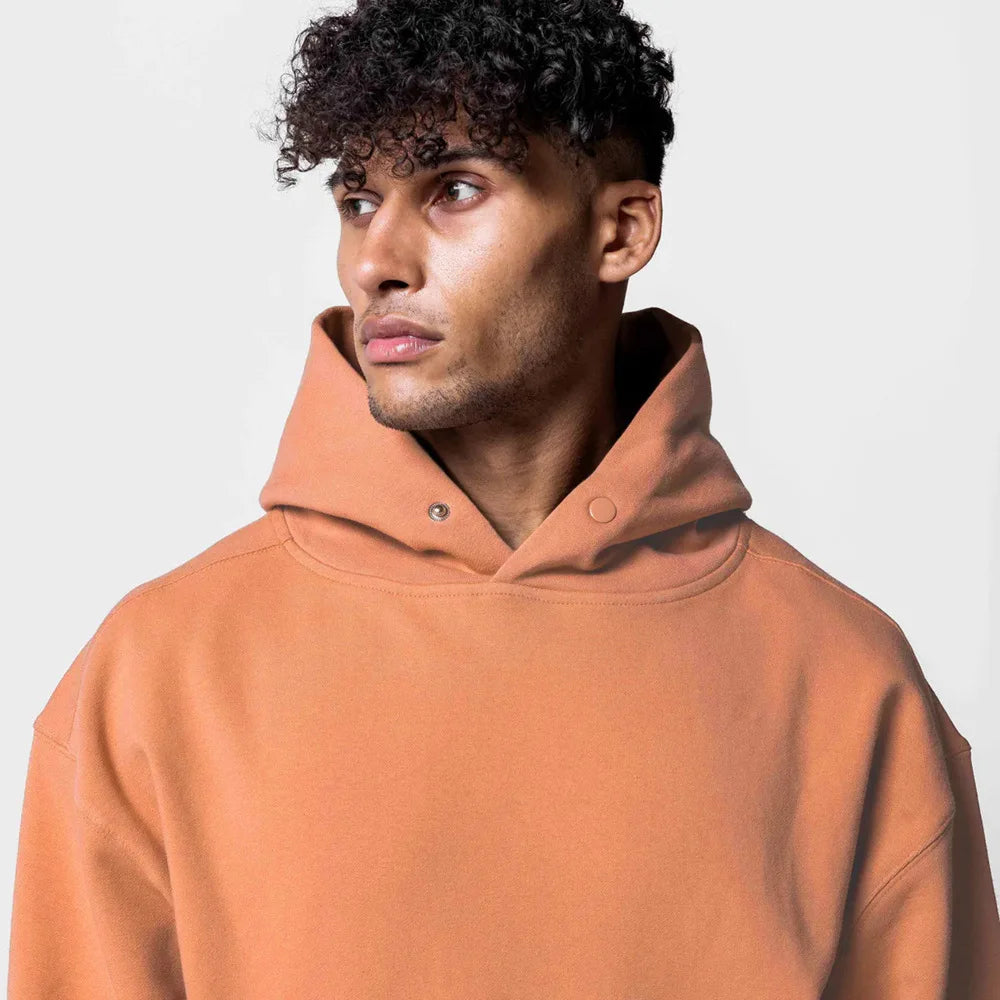 Moletom Esportivo de Algodão Masculino Com Capuz 419