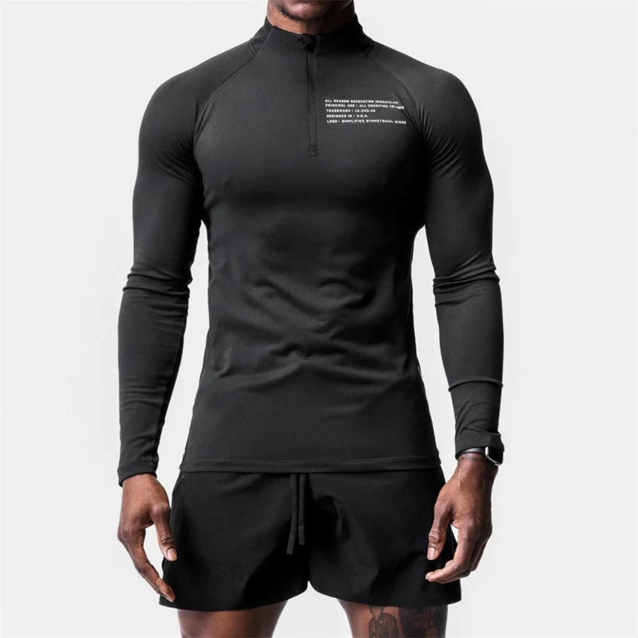 Camisa Esportiva Dry Fit Corrida Masculina Manga Longa