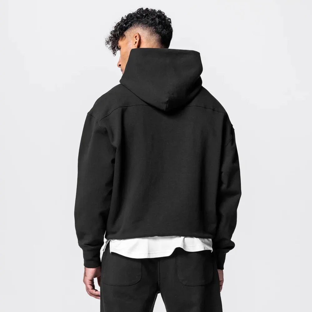 Moletom Esportivo de Algodão Masculino Com Capuz 419