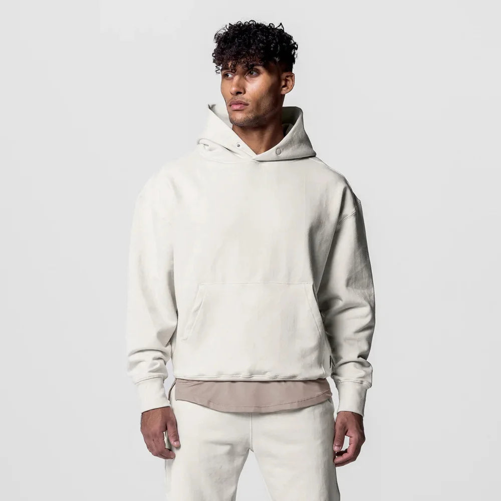 Moletom Esportivo de Algodão Masculino Com Capuz 419
