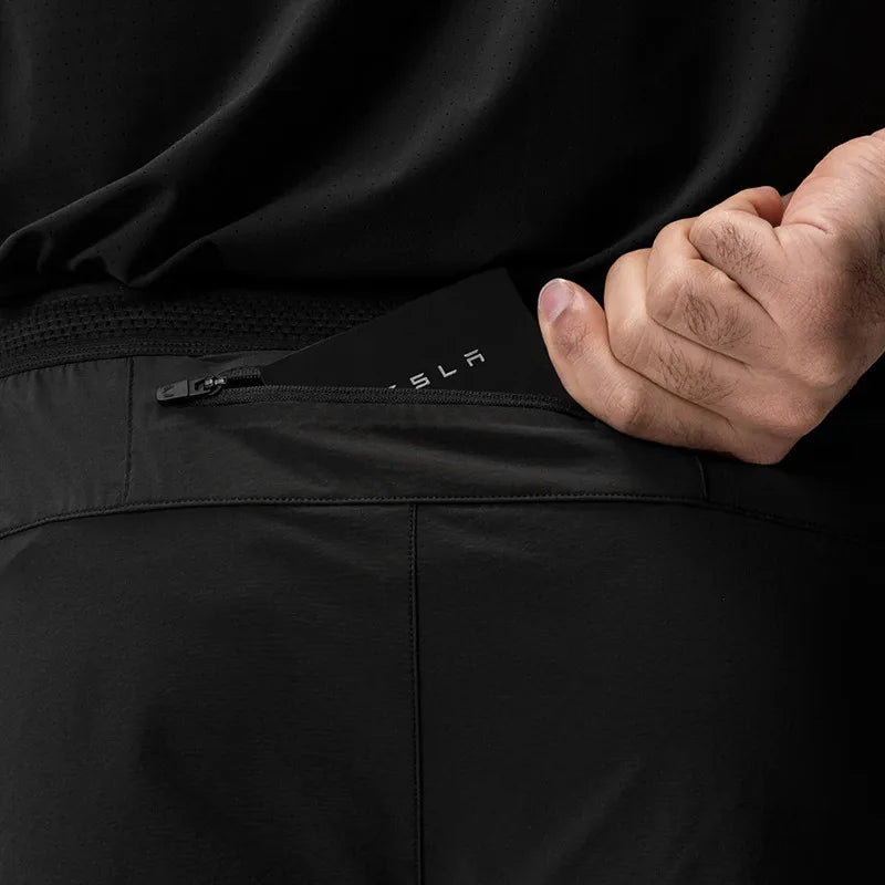 Short Esportivo Dry Fit Masculino Com Bermuda de Compressão 202