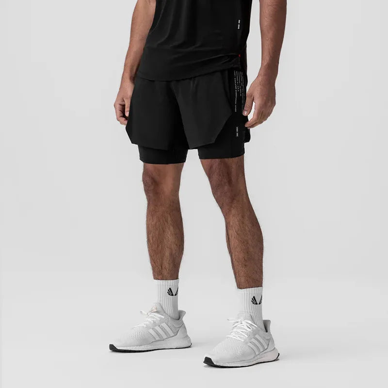 Short Esportivo Dry Fit Masculino Com Bermuda de Compressão 202
