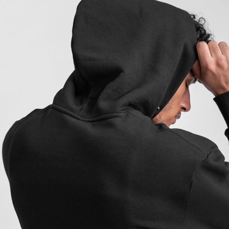Moletom Esportivo de Algodão Masculino Com Capuz 401
