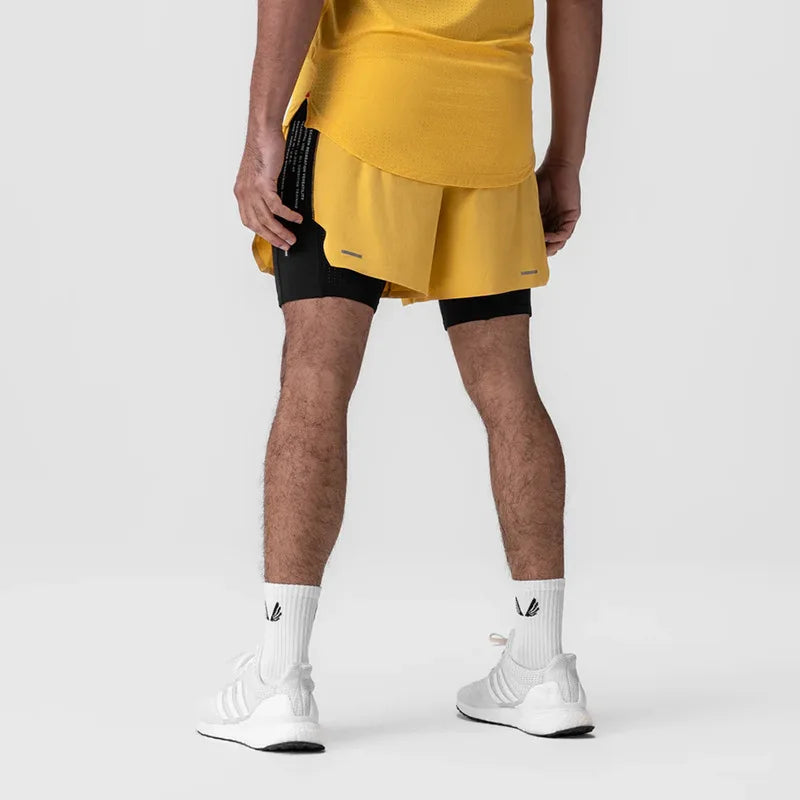 Short Esportivo Dry Fit Masculino Com Bermuda de Compressão 202