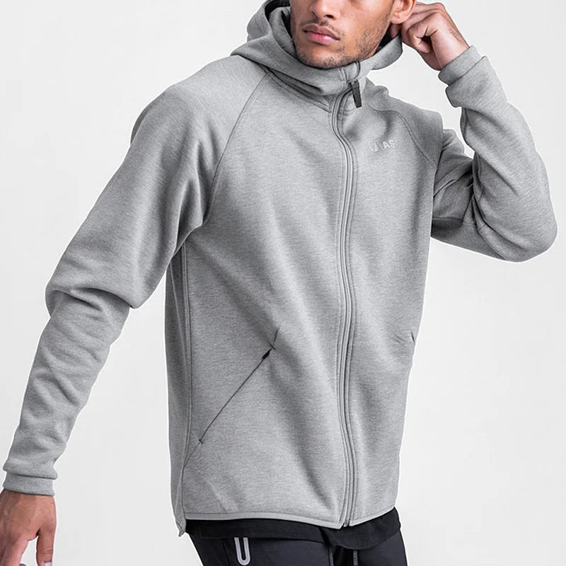 Moletom Esportivo de Algodão Masculino Com Zíper 414