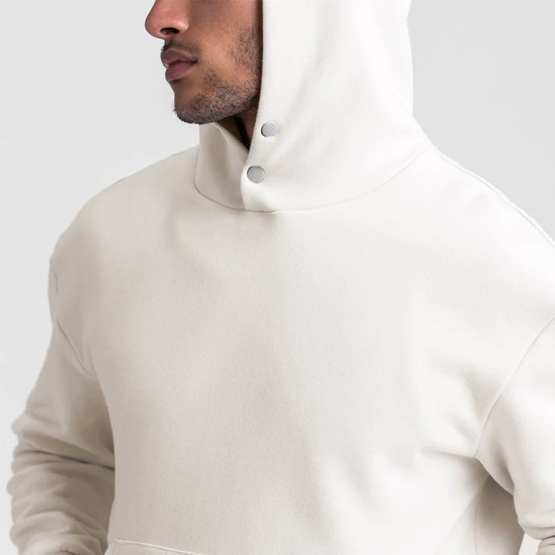 Moletom Esportivo de Algodão Masculino Com Capuz 401