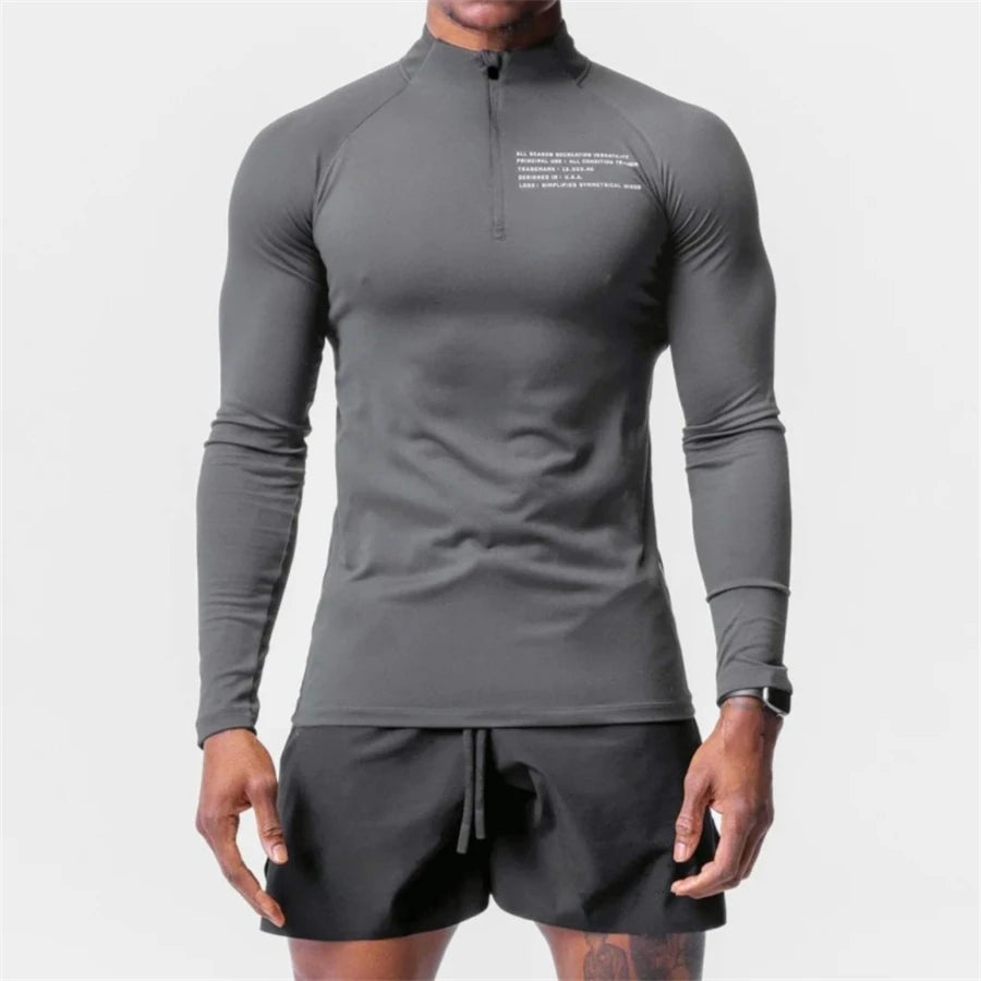 Camisa Esportiva Dry Fit Corrida Masculina Manga Longa