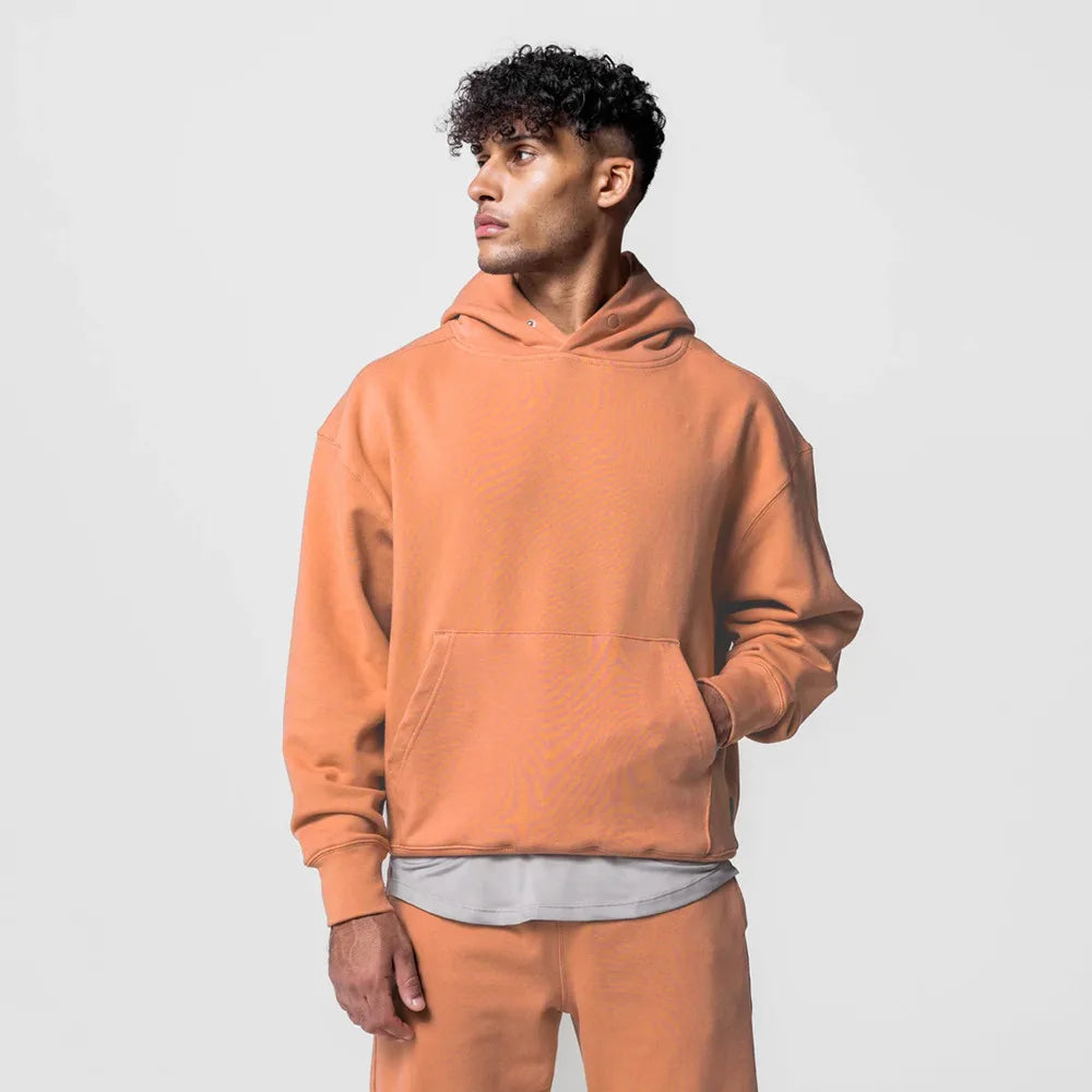 Moletom Esportivo de Algodão Masculino Com Capuz 419