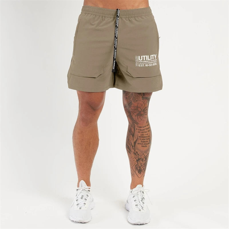 Short Esportivo Dry Fit Masculino Com Zíper