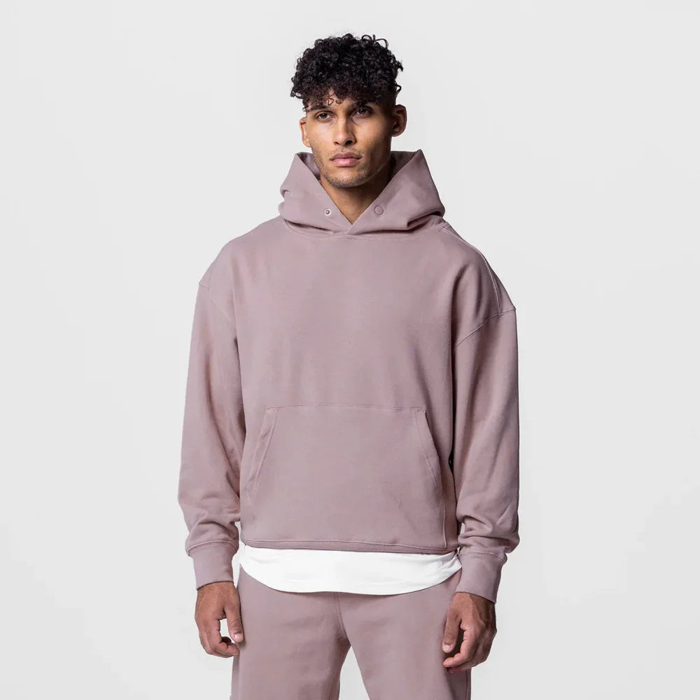 Moletom Esportivo de Algodão Masculino Com Capuz 419