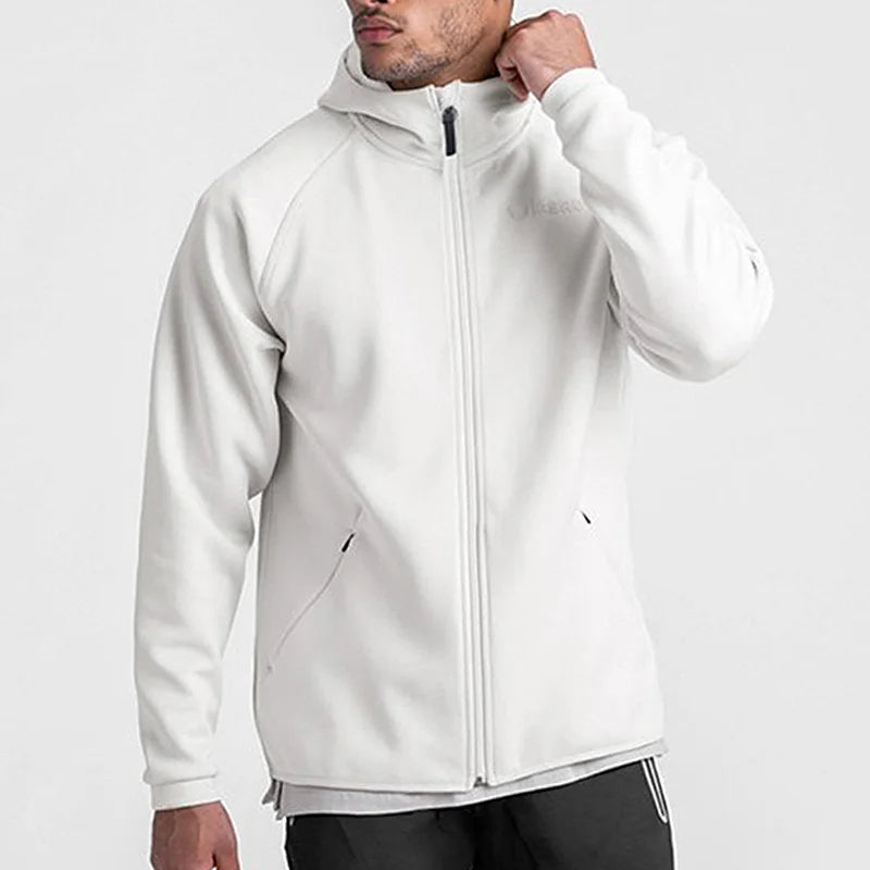 Moletom Esportivo de Algodão Masculino Com Zíper 414
