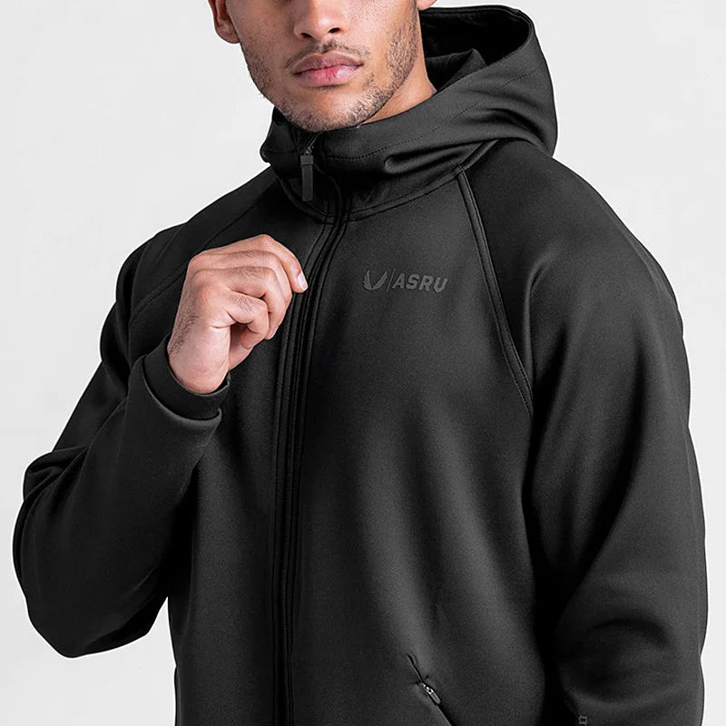 Moletom Esportivo de Algodão Masculino Com Zíper 414