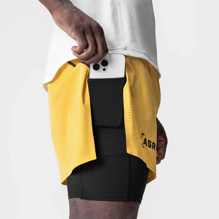 Short Esportivo Dry Fit Com Bermuda de Compressão 203