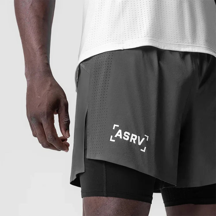 Short Esportivo Dry Fit Com Bermuda de Compressão 203