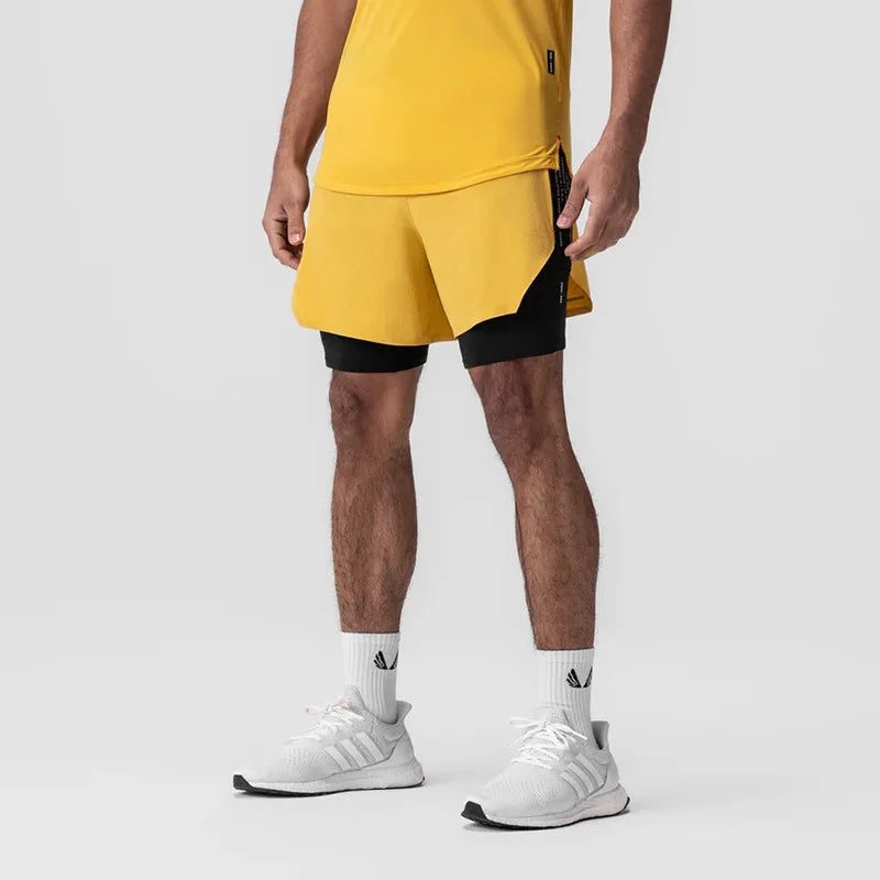 Short Esportivo Dry Fit Masculino Com Bermuda de Compressão 202