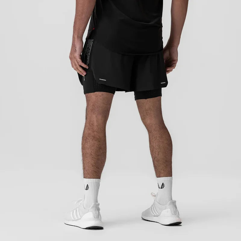 Short Esportivo Dry Fit Masculino Com Bermuda de Compressão 202