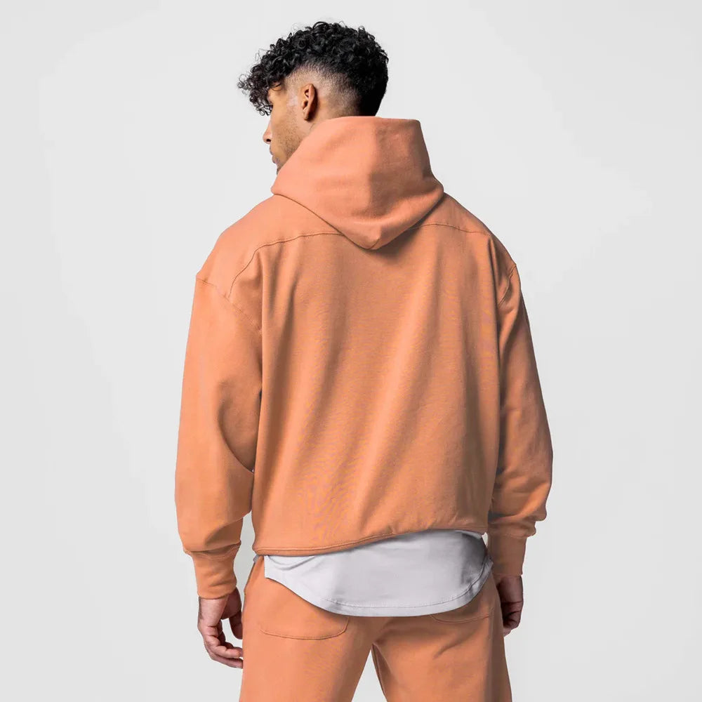 Moletom Esportivo de Algodão Masculino Com Capuz 419