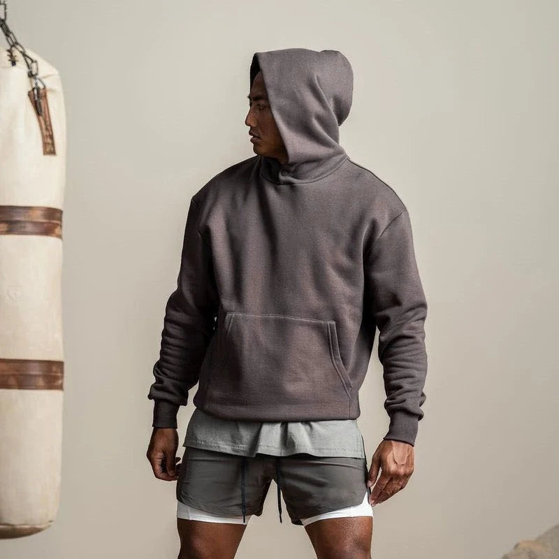 Moletom Esportivo de Algodão Masculino Com Capuz 401