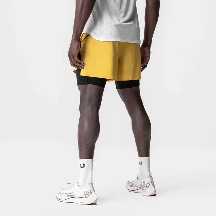 Short Esportivo Dry Fit Com Bermuda de Compressão 203