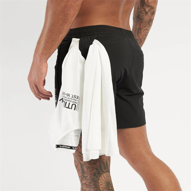 Short Esportivo Dry Fit Masculino Com Zíper