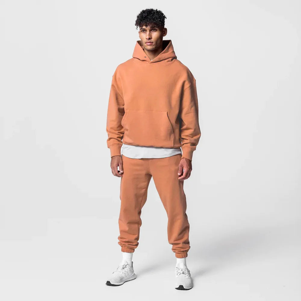 Moletom Esportivo de Algodão Masculino Com Capuz 419