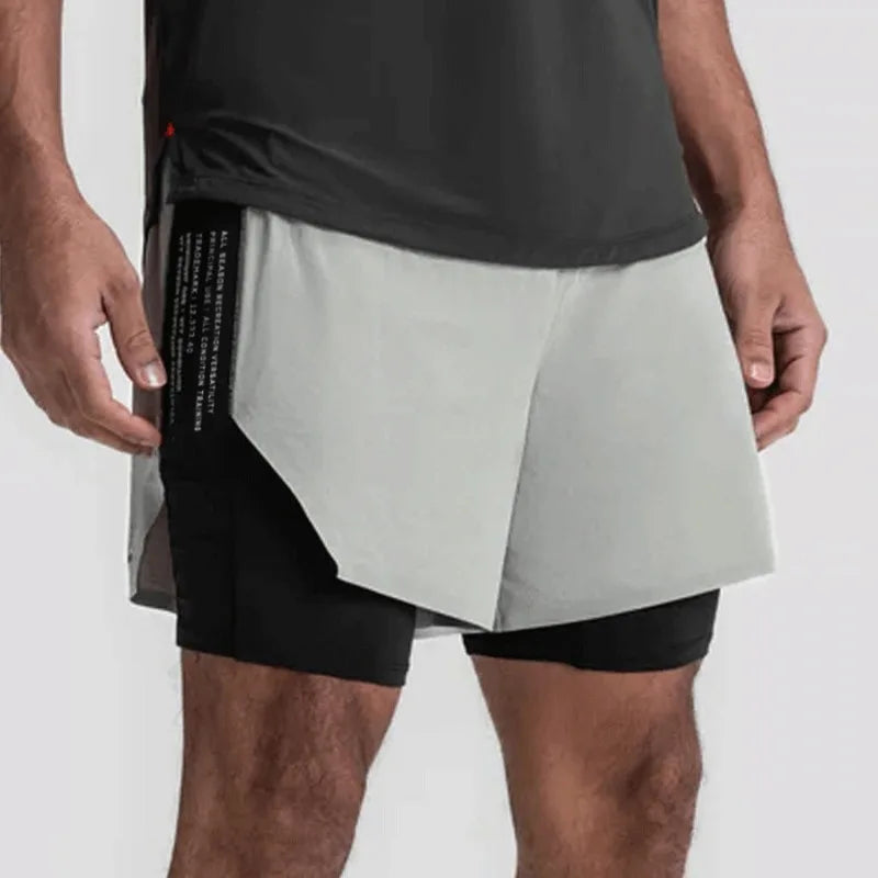 Short Esportivo Dry Fit Masculino Com Bermuda de Compressão 202