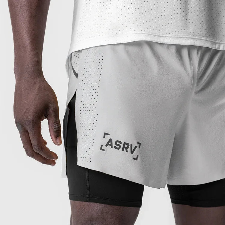 Short Esportivo Dry Fit Com Bermuda de Compressão 203