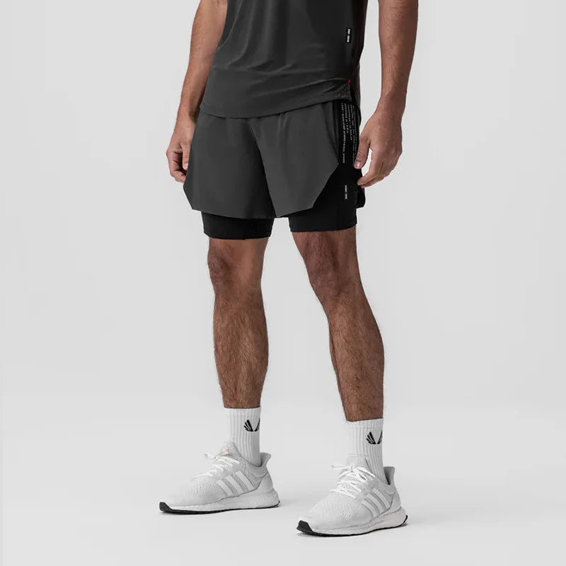 Short Esportivo Dry Fit Masculino Com Bermuda de Compressão 202