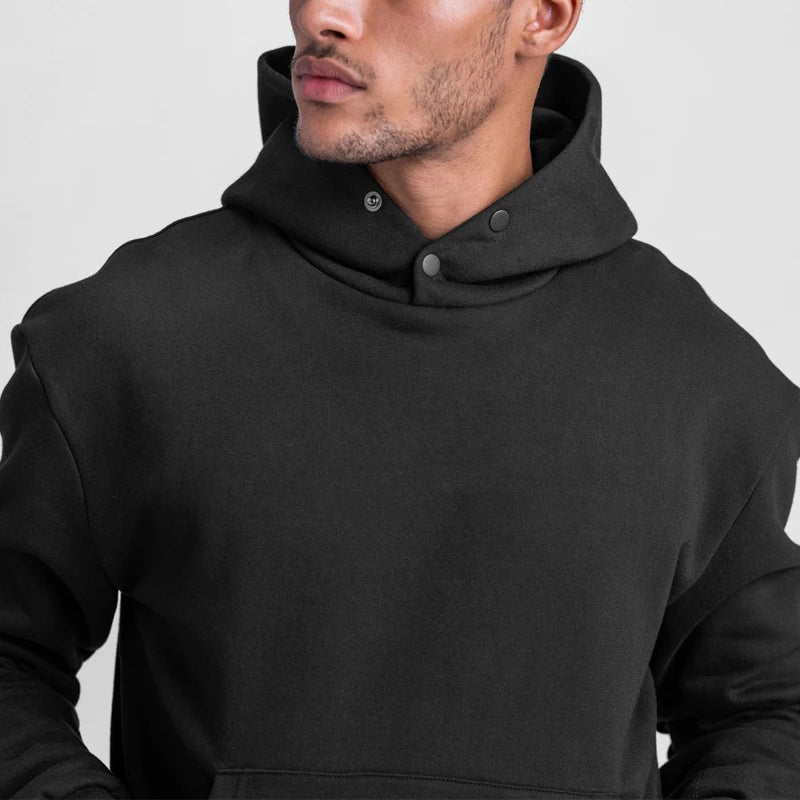 Moletom Esportivo de Algodão Masculino Com Capuz 401