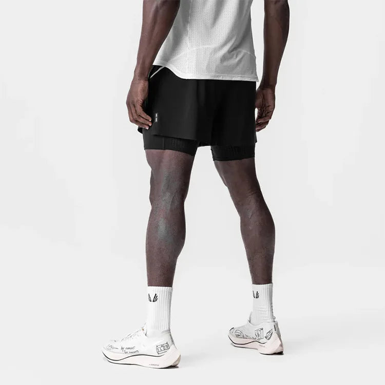 Short Esportivo Dry Fit Com Bermuda de Compressão 203
