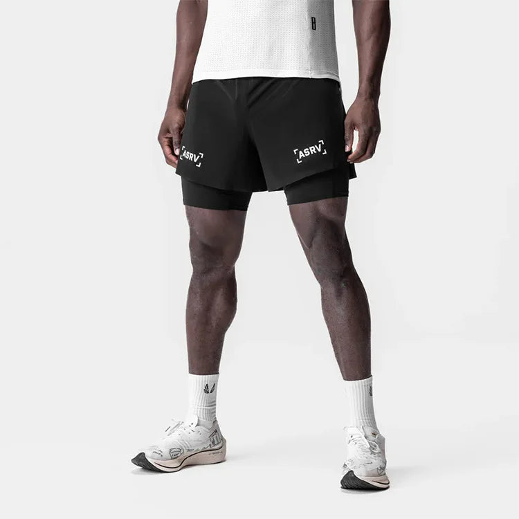 Short Esportivo Dry Fit Com Bermuda de Compressão 203