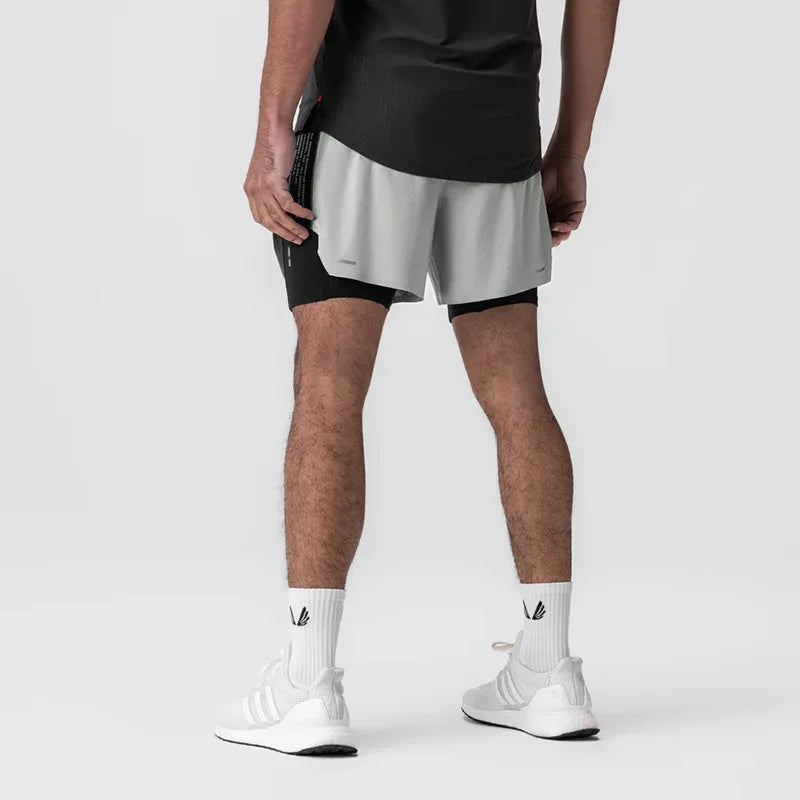 Short Esportivo Dry Fit Masculino Com Bermuda de Compressão 202