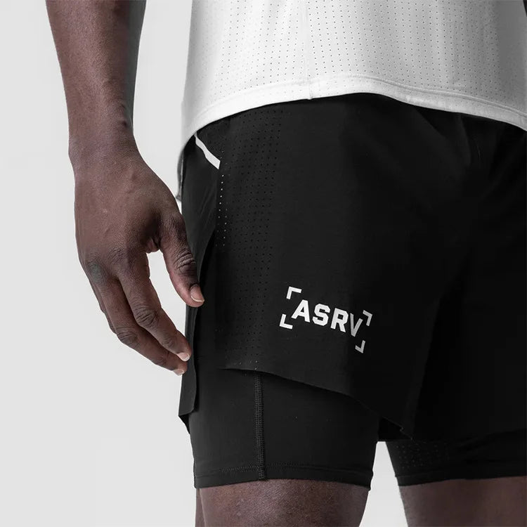 Short Esportivo Dry Fit Com Bermuda de Compressão 203