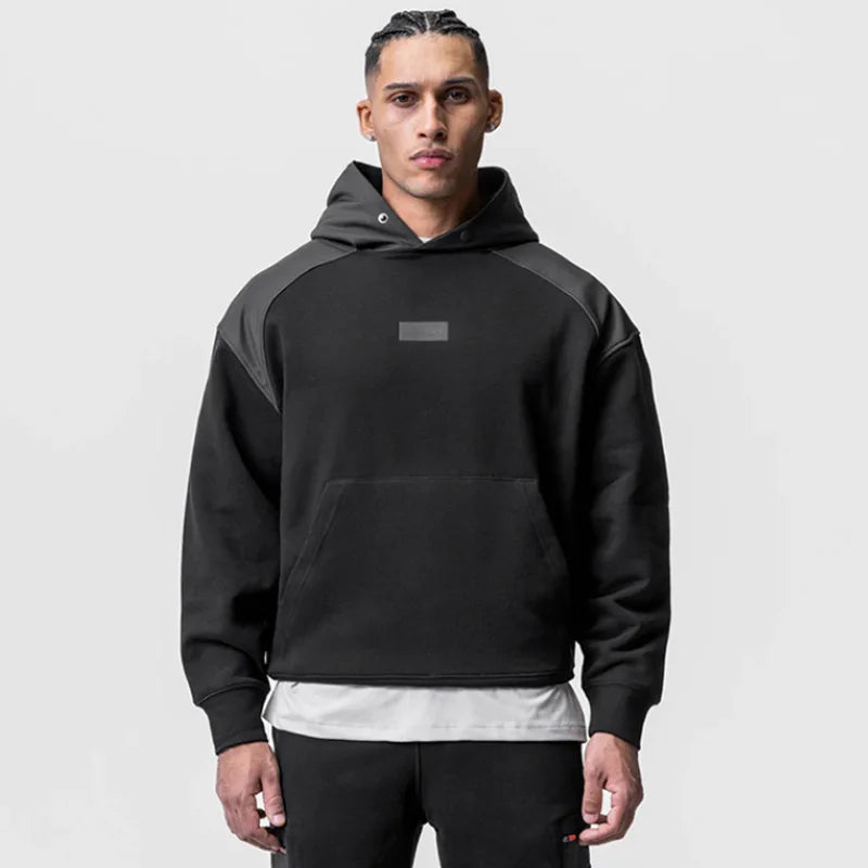 Moletom Esportivo de Algodão Masculino Com Capuz 402