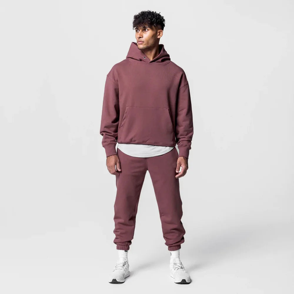 Moletom Esportivo de Algodão Masculino Com Capuz 419