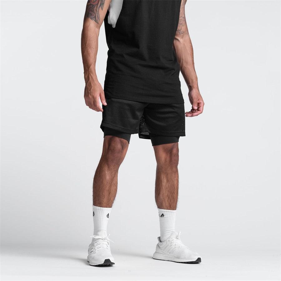 Bermuda All Fit Pro Respirável Camada Dupla - All Fit Sport